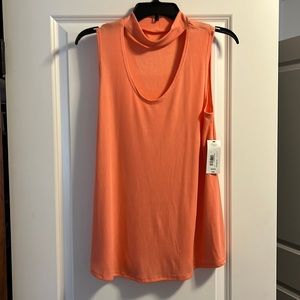 New with Tags Orange ANA Tank with fun neck piece